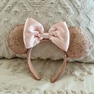 Disney Pink Sequin Minnie Mouse Ears Headband